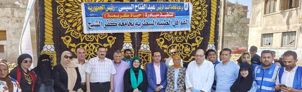 جامعة كفر الشيخ تطلق قافلة بيطرية لقرية صندلا ضمن المبادرة الرئاسية حياة كريمة